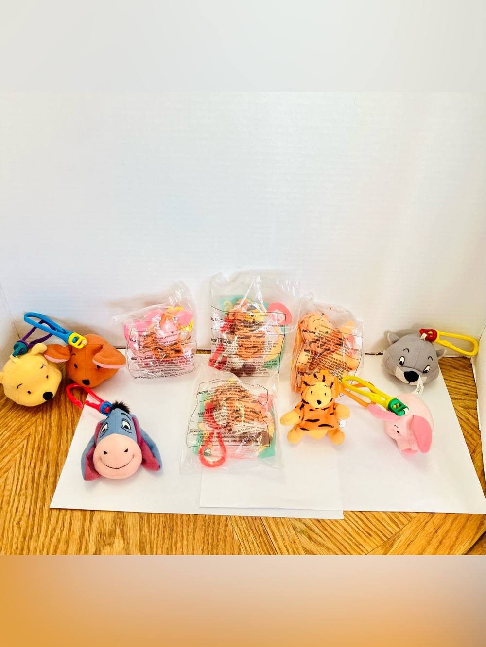 McDonald’s 2000 Winnie The Pooh Assorted Plush Clip Ons Lot(10) Read Some Sealed